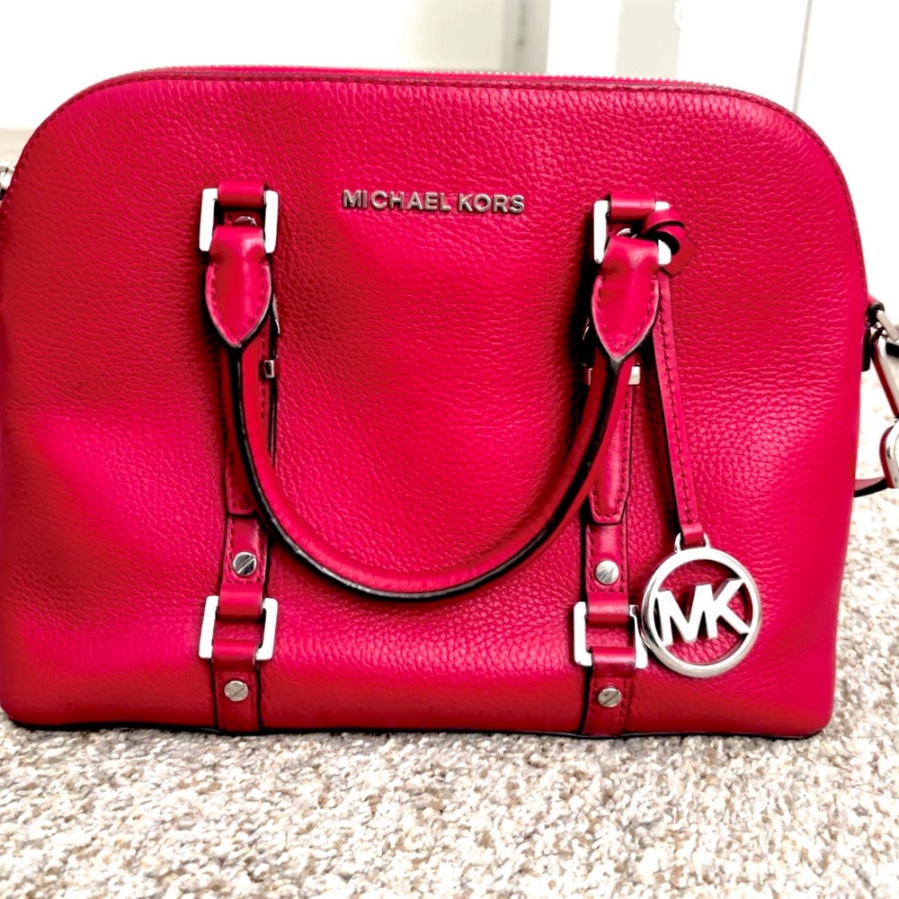 Michael Kors- Electric Pink handbag with long strap